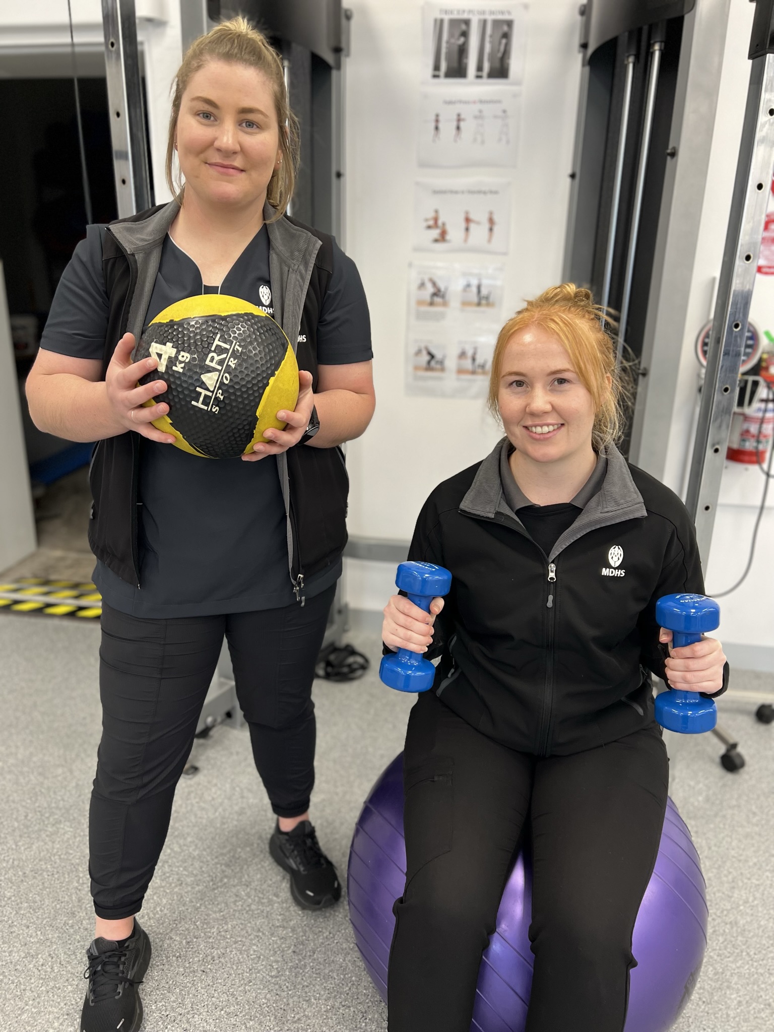 MDHS Exercise physiologists Demi and Sian