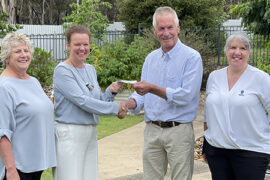 Cheque presentation to Dunolly Residential Community