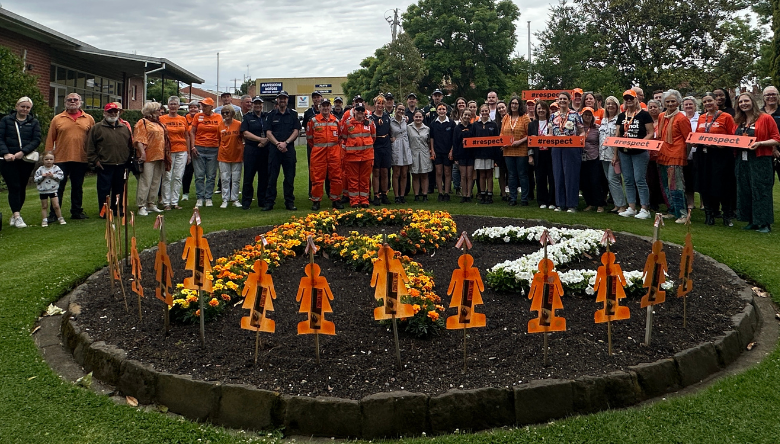 Flower bed with alphabets R and Z