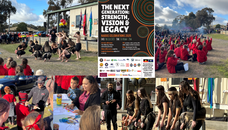 Collage of 2024 photos poster of 2025 event details