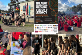 Collage of 2024 photos poster of 2025 event details